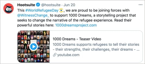 hootsuite sosyal medya kampanyası